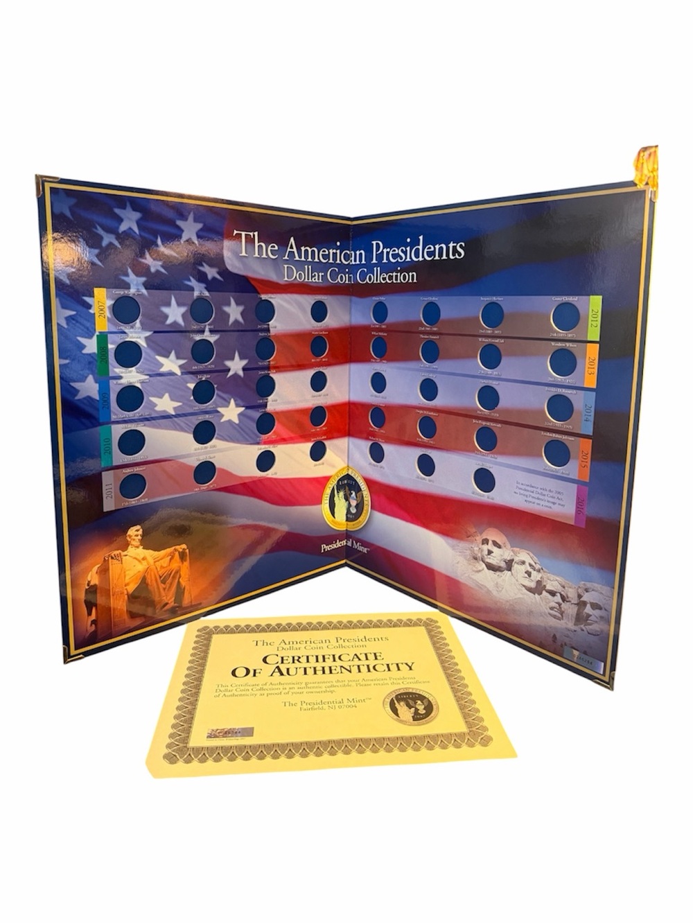 Dollar Coin Collection Folder - Red, White & Blue